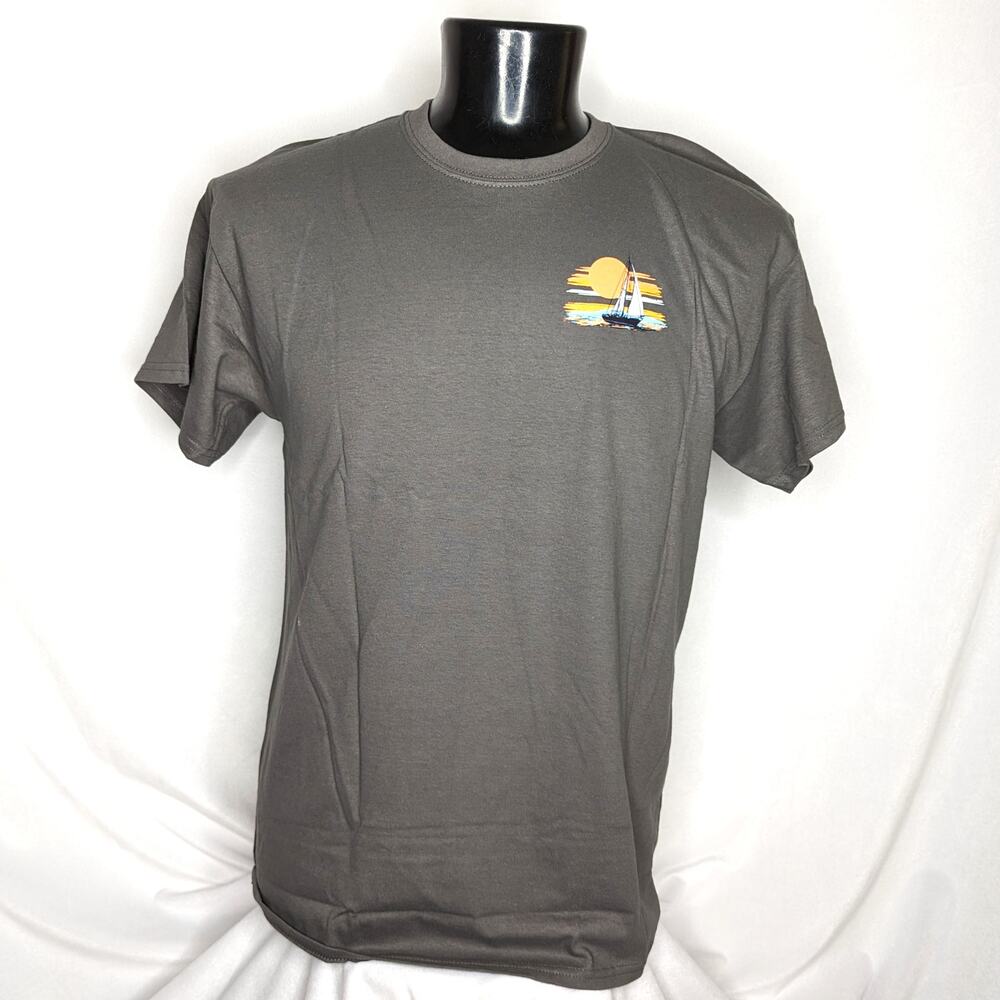 Sonoma Men's Graphic T-Shirt Cotton Medium Gray NWT